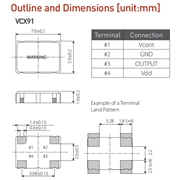 希華晶振,進(jìn)口壓控晶振,VCX91晶振