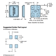 Ecliptek晶振,EA1620HA08-20.000M晶振,四腳貼片晶振