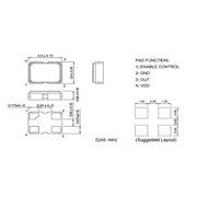 8WE-25.000MDM-T,顯示屏設(shè)備晶振,2520貼片晶振